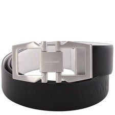 Ferragamo Gancini Buckle Debossed Logo Leather Belt, Size 105