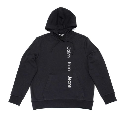 Calvin Klein Men's Long Sleeve Earth Pullover Hoodie Beauty Front Pocket Black L