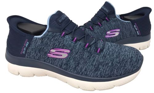 Skechers Women's Slip-Ins Summits Dazzling Haze Walking Shoes Navy Size:6.5 97P