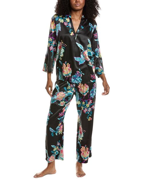 N Natori 2Pc Festival Satin Pajama Set Women's