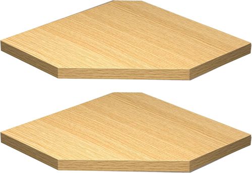 Corner Shelf Wall Mount, Corner Floating Shelves, Set of 2 Corner Wall Shelf Org