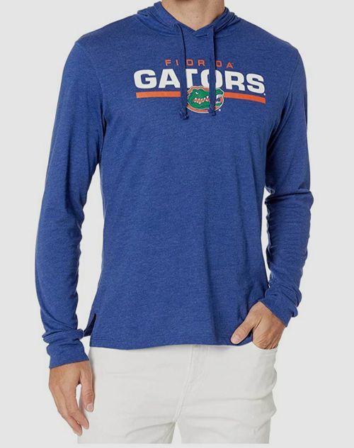 $70 '47 College Men Blue Florida Gators Graphic Pullover Hooded Sweater Size S