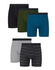 Hanes Ultimate Men’s Cotton Boxer Brief Underwear, Comfort Flex Waistband,