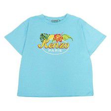 Kenzo Boys Floral Logo Print Short-Sleeved T-Shirt