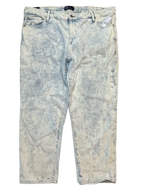 NWT GAP Universal Slim Boyfriend Jeans Sz 20/35R Blue Acid Wash #669993