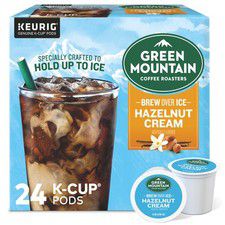 Green Mountain Coffee Roasters Brew Over Ice Hazelnut Cream, K-Cups, 24 Count