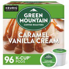 Green Mountain Coffee Caramel Vanilla Cream, Keurig K-Cup Pod, Light Roast, 96ct
