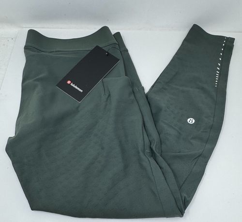 Lululemon Men’s SenseKnit Running Tight 28" Size XXL SKSR Green  Tight Fit