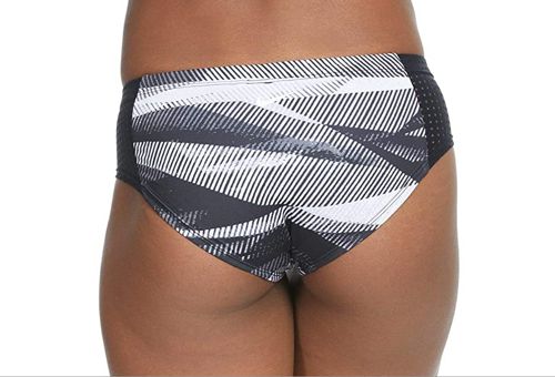 Nike Line Up Printed Hipster Bikini Bottoms, Black Size XL $54