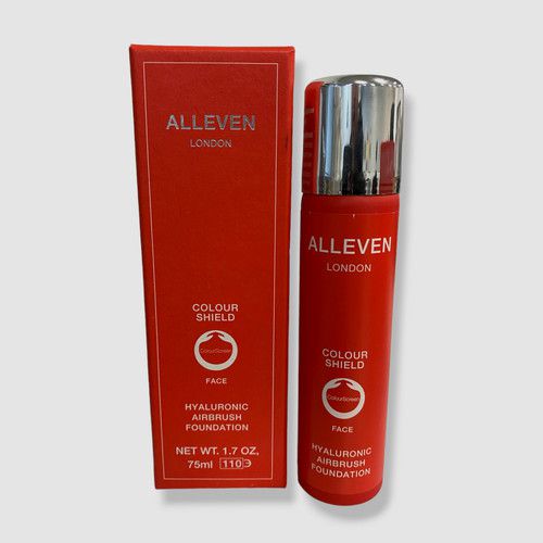 $52 ALLEVEN Obsidian Colour Shield Face Hyaluronic Airbrush Foundation 1.7 Oz.