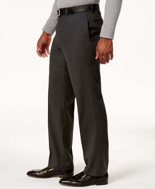 $281 Marc New York Men'S Classic Fit Gray Suit Trousers Dress Pants Size 39w 33l