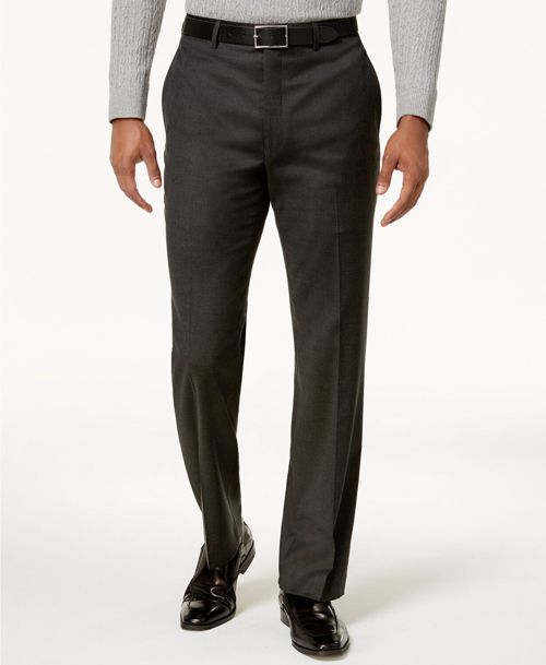 $281 Marc New York Men'S Classic Fit Gray Suit Trousers Dress Pants Size 39w 33l