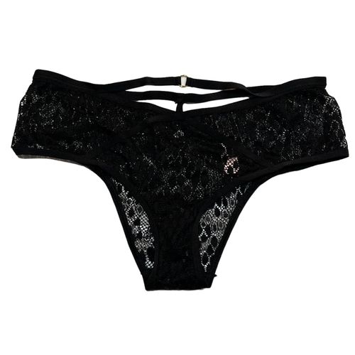 NWT VICTORIA'S SECRET Very Sexy Cheeky Pantie Sz M Black Lace