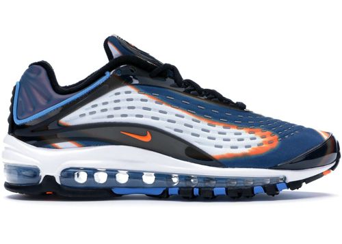 [AJ7831-002] Mens Nike Air Max Deluxe - Cool Grey/Total Orange - Discoloring