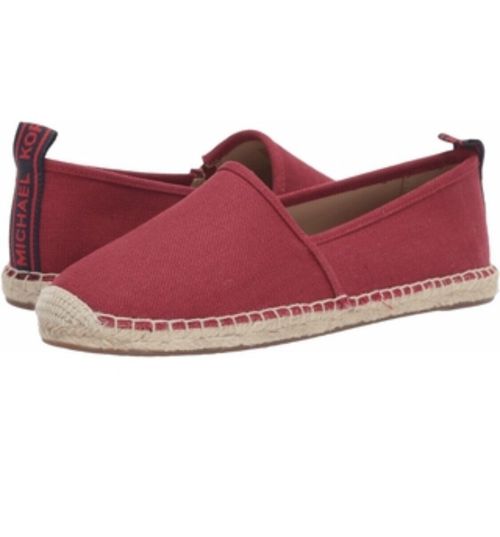 R 1Women MK Michael Kors Kendrick Slip On  Flat Sneaker/Loafer Canvas 