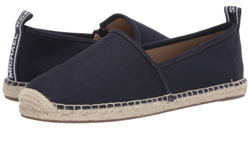 R 1Women MK Michael Kors Kendrick Slip On  Flat Sneaker/Loafer Canvas 