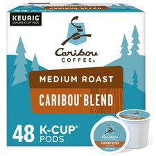 Caribou Blend Coffee, K-Cups, Medium Roast, 48 Count