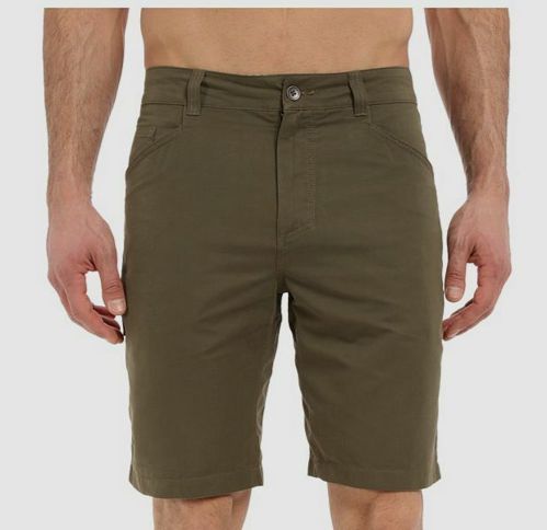 $65 Royal Robbins Men Green Utility Hiking Cotton Canvas Khaki Shorts Size 40