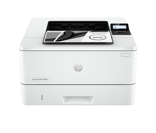 HP LaserJet Pro 4001n Laser Printer, Black And White Mobile Print Up to 80,000