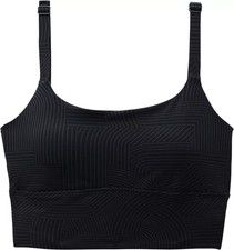 WOMENS PRANA LUXARA SCOOP REMOVABLE MODESTY CUPS BRA UPF 50+ BRALETTE