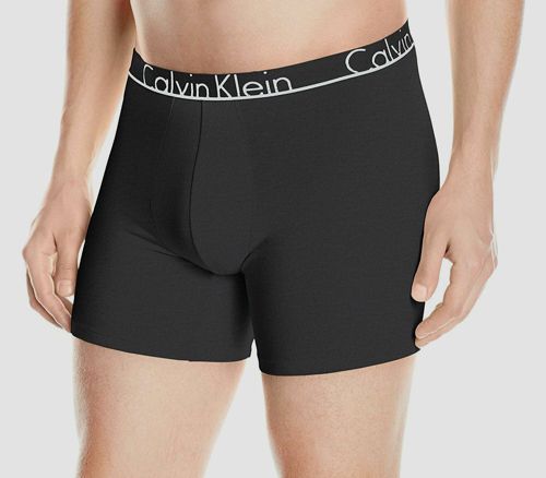 $42 Calvin Klein Men Underwear Black Nu8640 Cotton Stretch Boxer Brief Size L