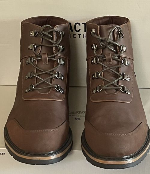 Men Reaction Kenneth Cole Bello Hiker Boots Dark Brown 1028BN 202