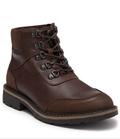 Men Reaction Kenneth Cole Bello Hiker Boots Dark Brown 1028BN 202