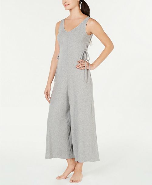 Alfani Ribbed Jumpsuit, Heather Grey, Size XXXL $40