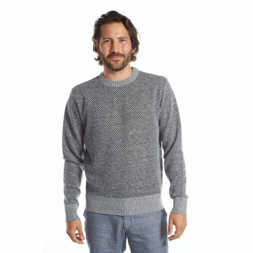 PX Men's Crew Neck Pullover Sweater, Light Grey Size L $45