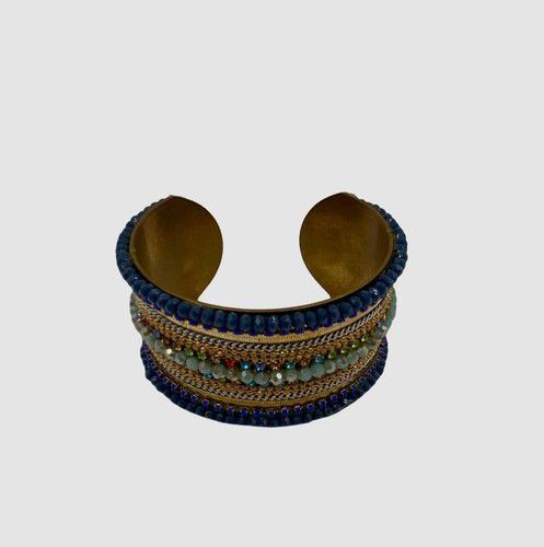 Neiman Marcus Women's Gold Multi Bead Cuff Bracelet