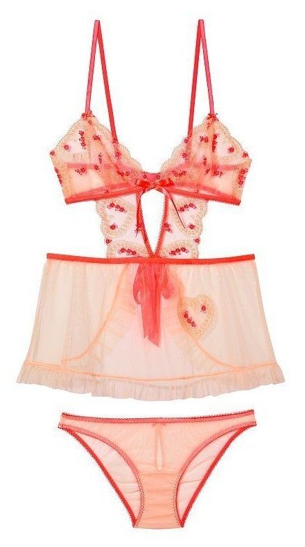 VICTORIAS SECRET VERY SEXY SWEETHEART OPEN BACK BABYDOLL PANTY LINGERIE L XL XXL