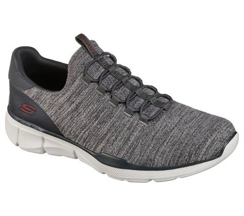Men Skechers Equalizer 3.0 Slip On Comfort Sneakers Shoes Grey/Charcoal 52928
