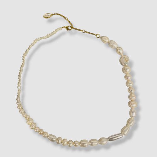 $185 Mignonne Gavigan Women's 14k Gold Plated White Pearl Necklace