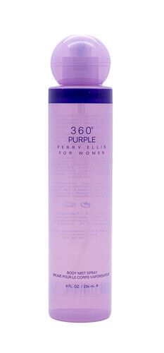 360 Purple by Perry Ellis 8 oz Body Mist Spray Perfume for Women Brand New