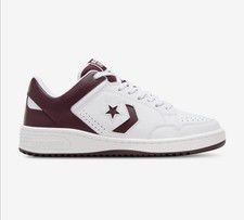 MEN CONVERSE WEAPON LEATHER ATHLETIC SHOES WHITE / BLOODSTONE A1196C