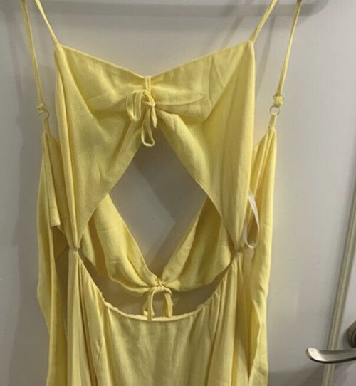 Privacy Please Levant Dress Yellow Size Medium