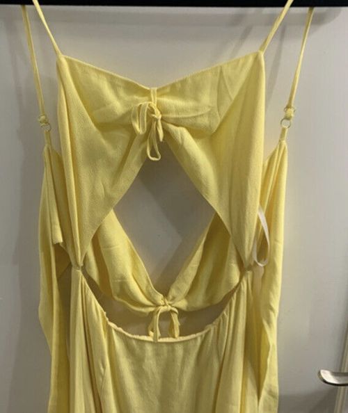 Privacy Please Levant Dress Yellow Size Medium