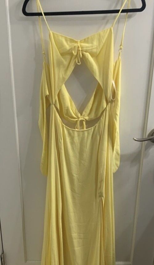 Privacy Please Levant Dress Yellow Size Medium