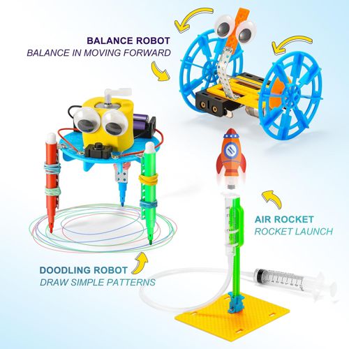 STEM Kits Robotics for Kids Ages 8-12, Crafts Kids Science Robot Building Kit 5-
