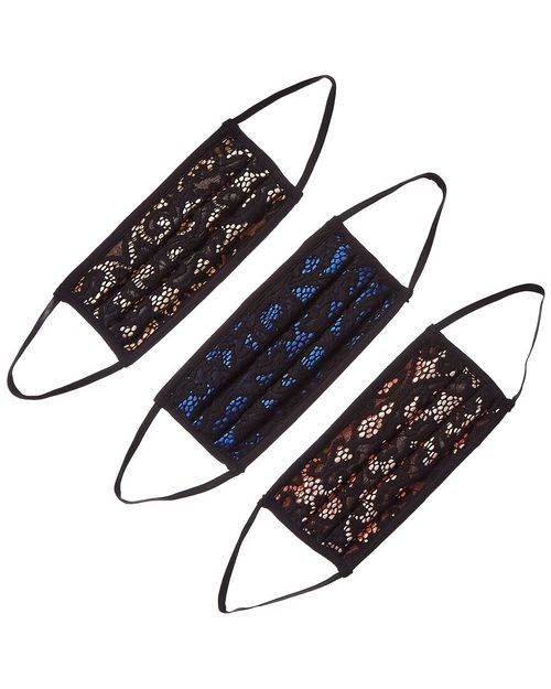 Single Set Of 3 Cloth Face Mask Women's  Os