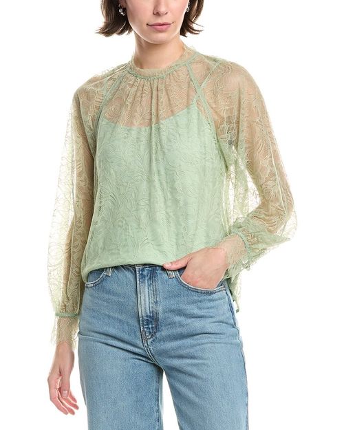 Rebecca Taylor Lace Top Women's