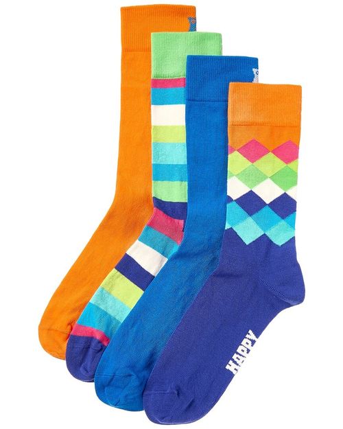 Happy Socks 4Pk Mix Socks Men's Multi Os