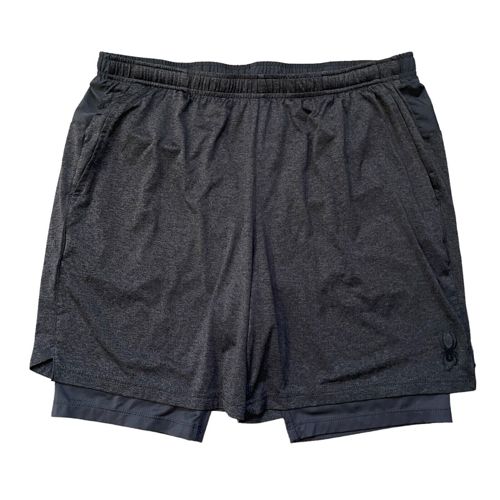 Spyder Active Men's Performance Proweb Stretch Athletic Shorts Dark Grey L