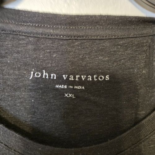 John Varvatos Black Cheetah Skull Tee Short Sleeve Men's T-shirt Size 2XL NWT