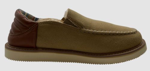 Sanuk Men's Beige Cozy Vibe Low SM Collapsible Heel Slipper Shoes Size 9