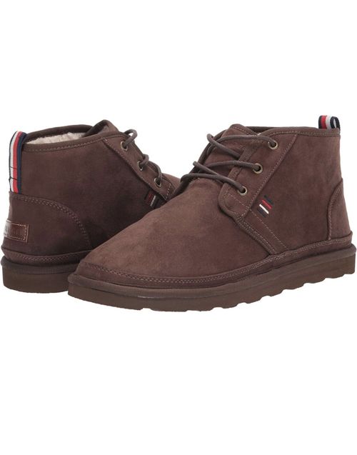 Men Tommy Hilfiger Welsh 2 Fashion Ankle Boots Dark Brown Color Light weight