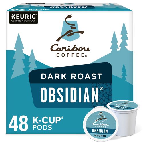 Caribou Coffee Obsidian K-Cups, Medium Roast, 48 Count