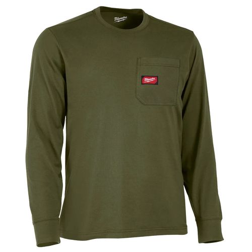 Milwaukee Gridiron Pocket T-Shirt Long Sleeve Green 3X