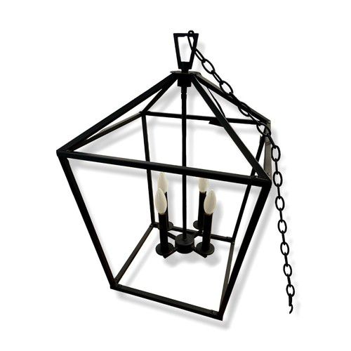 Savoy House Black Townsend 4-Light Taper Candle Hanging Pendant Light