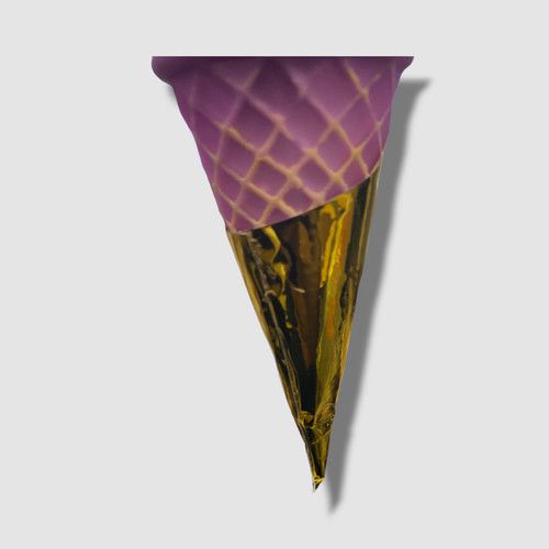 $48 Glitterville Purple Ice Cream Cone Ornaments